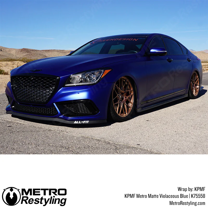 KPMF K75500 Metro Matte Violaceous Blue Vinyl Wrap | K75558 - Image 12