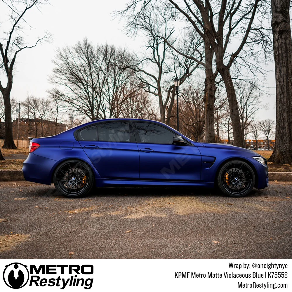 KPMF K75500 Metro Matte Violaceous Blue Vinyl Wrap | K75558 - Image 15