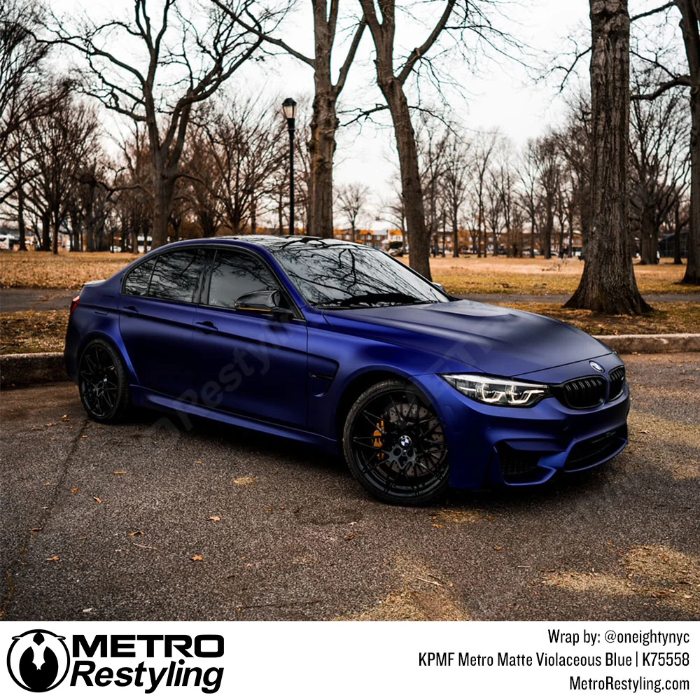 KPMF K75500 Metro Matte Violaceous Blue Vinyl Wrap | K75558 - Image 17