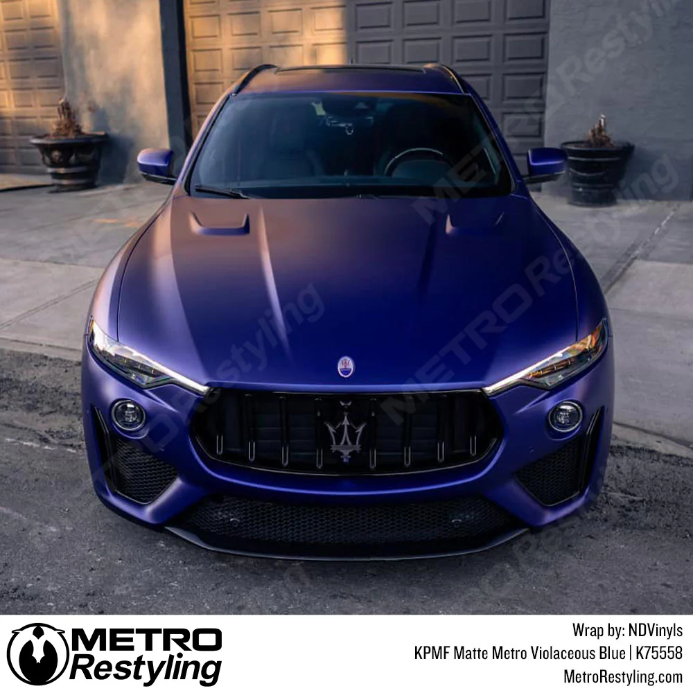 KPMF K75500 Metro Matte Violaceous Blue Vinyl Wrap | K75558 - Image 18