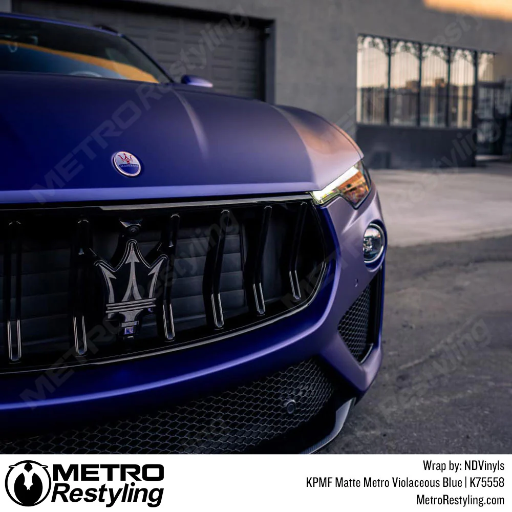 KPMF K75500 Metro Matte Violaceous Blue Vinyl Wrap | K75558 - Image 20