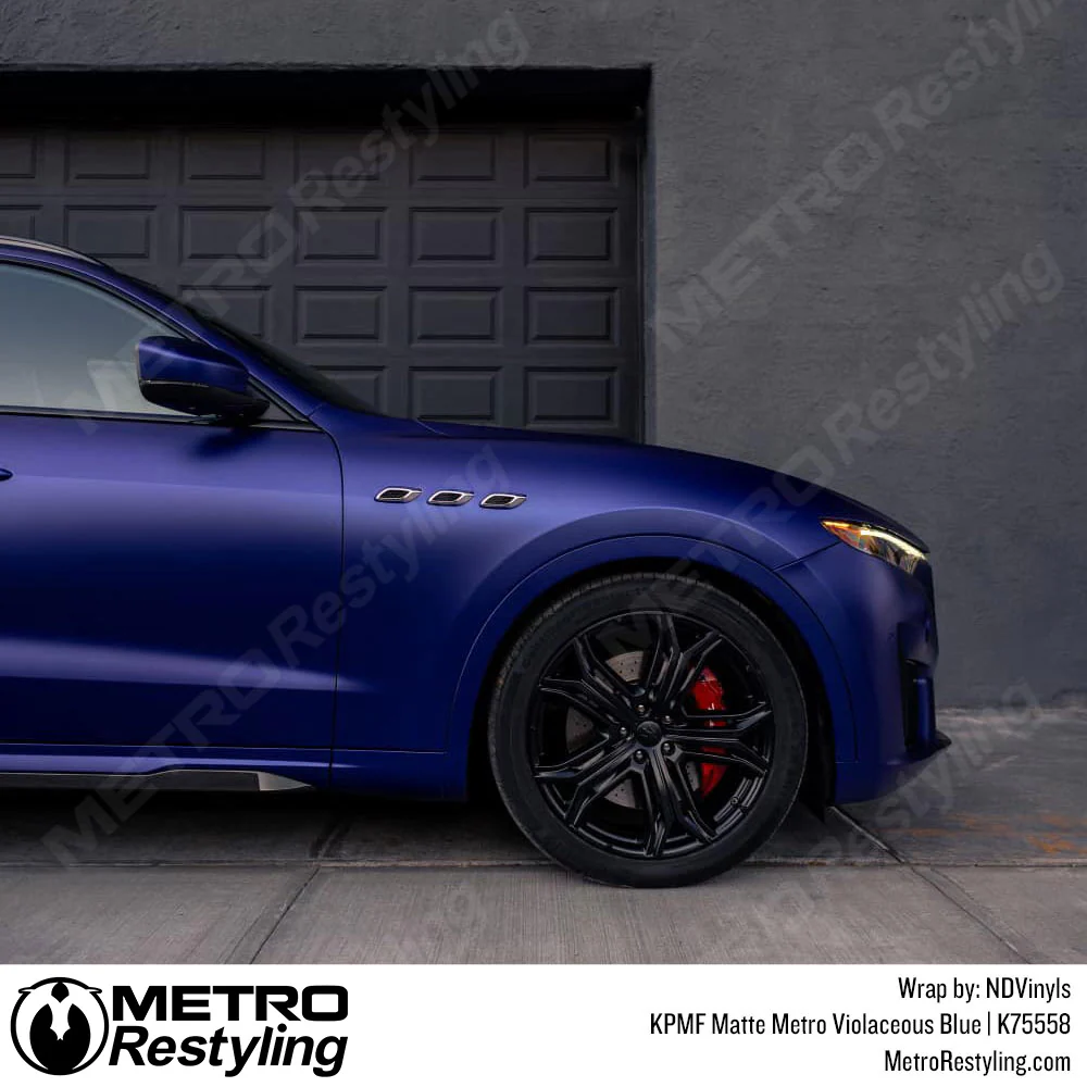 KPMF K75500 Metro Matte Violaceous Blue Vinyl Wrap | K75558 - Image 21