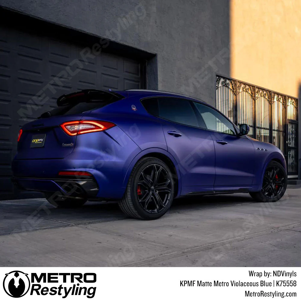 KPMF K75500 Metro Matte Violaceous Blue Vinyl Wrap | K75558 - Image 23
