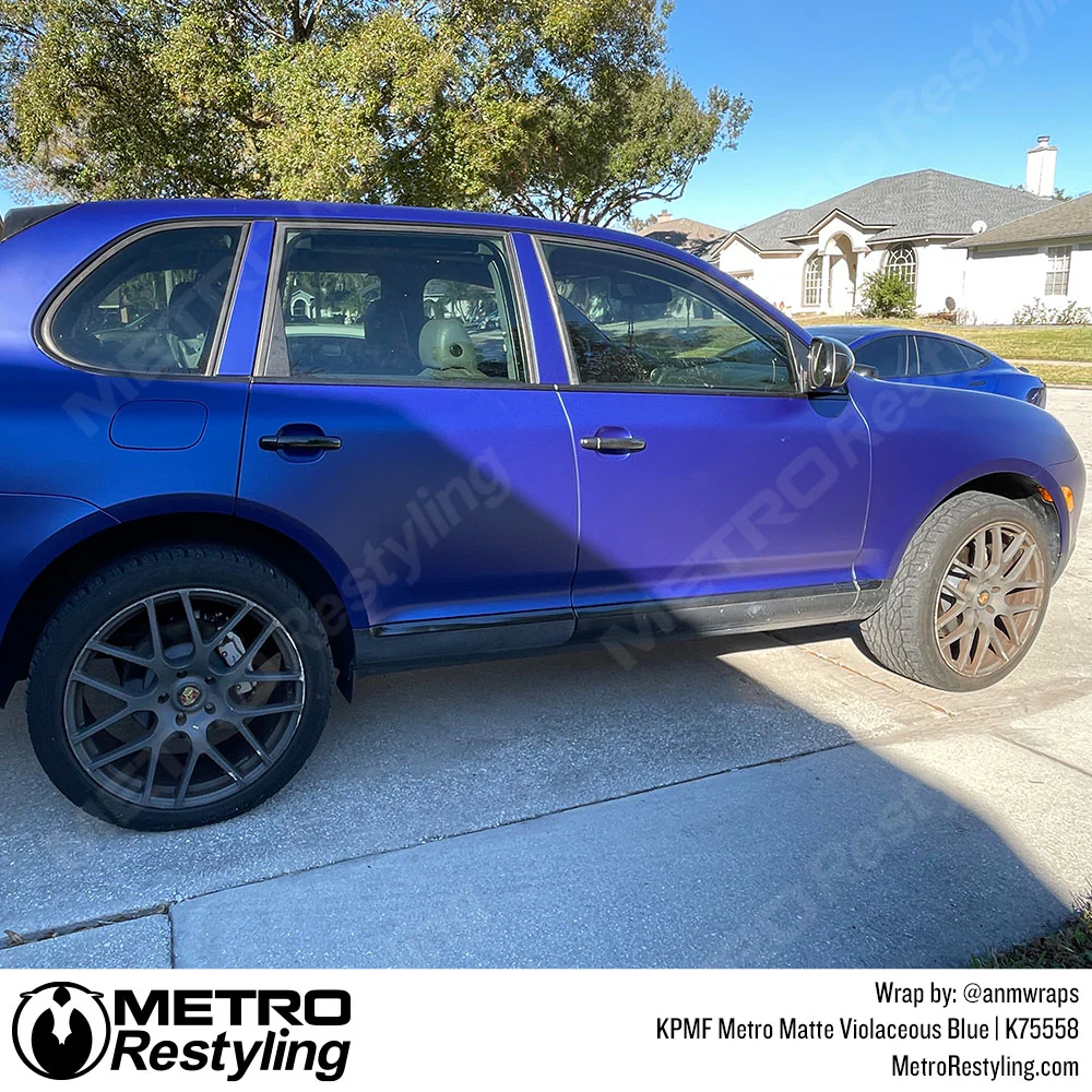 KPMF K75500 Metro Matte Violaceous Blue Vinyl Wrap | K75558 - Image 24