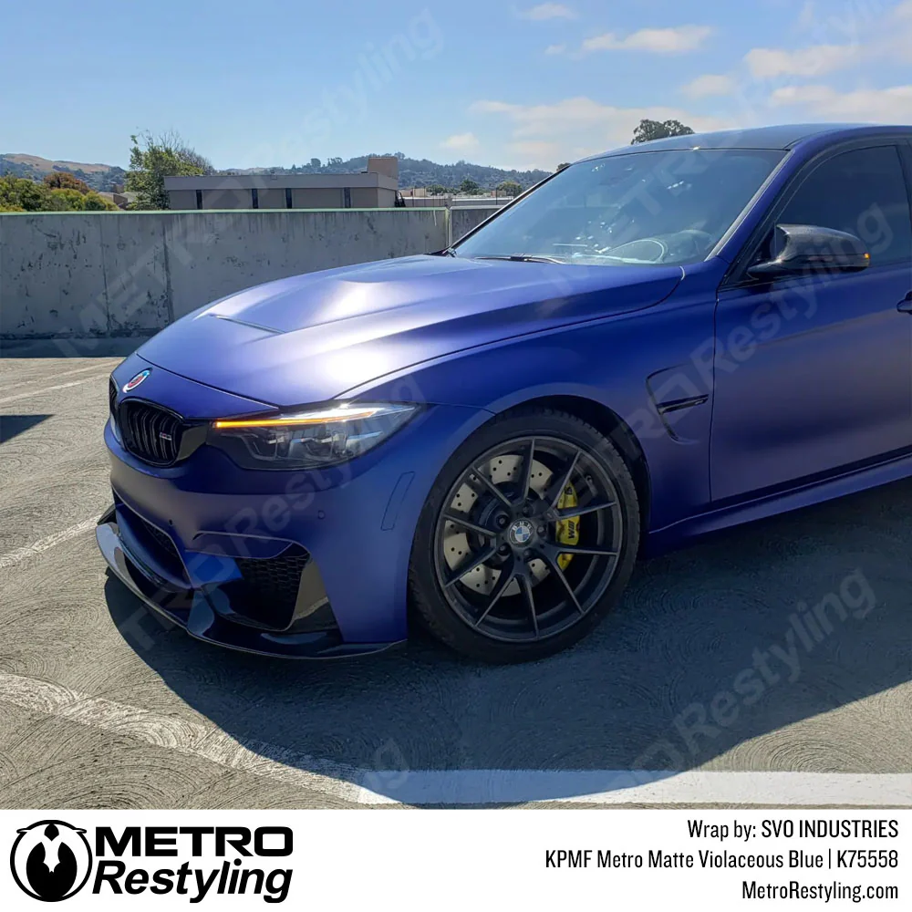 KPMF K75500 Metro Matte Violaceous Blue Vinyl Wrap | K75558 - Image 28
