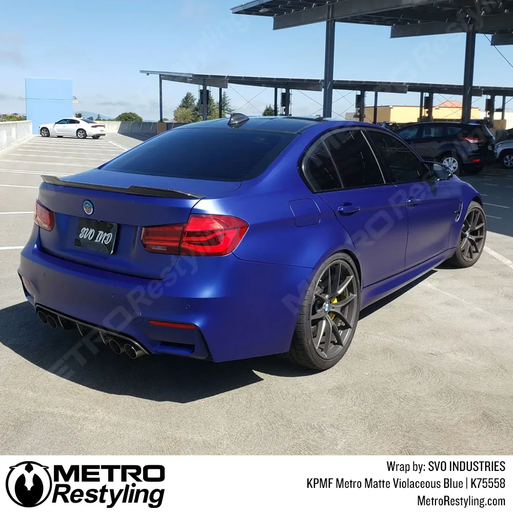 KPMF K75500 Metro Matte Violaceous Blue Vinyl Wrap | K75558 - Image 29