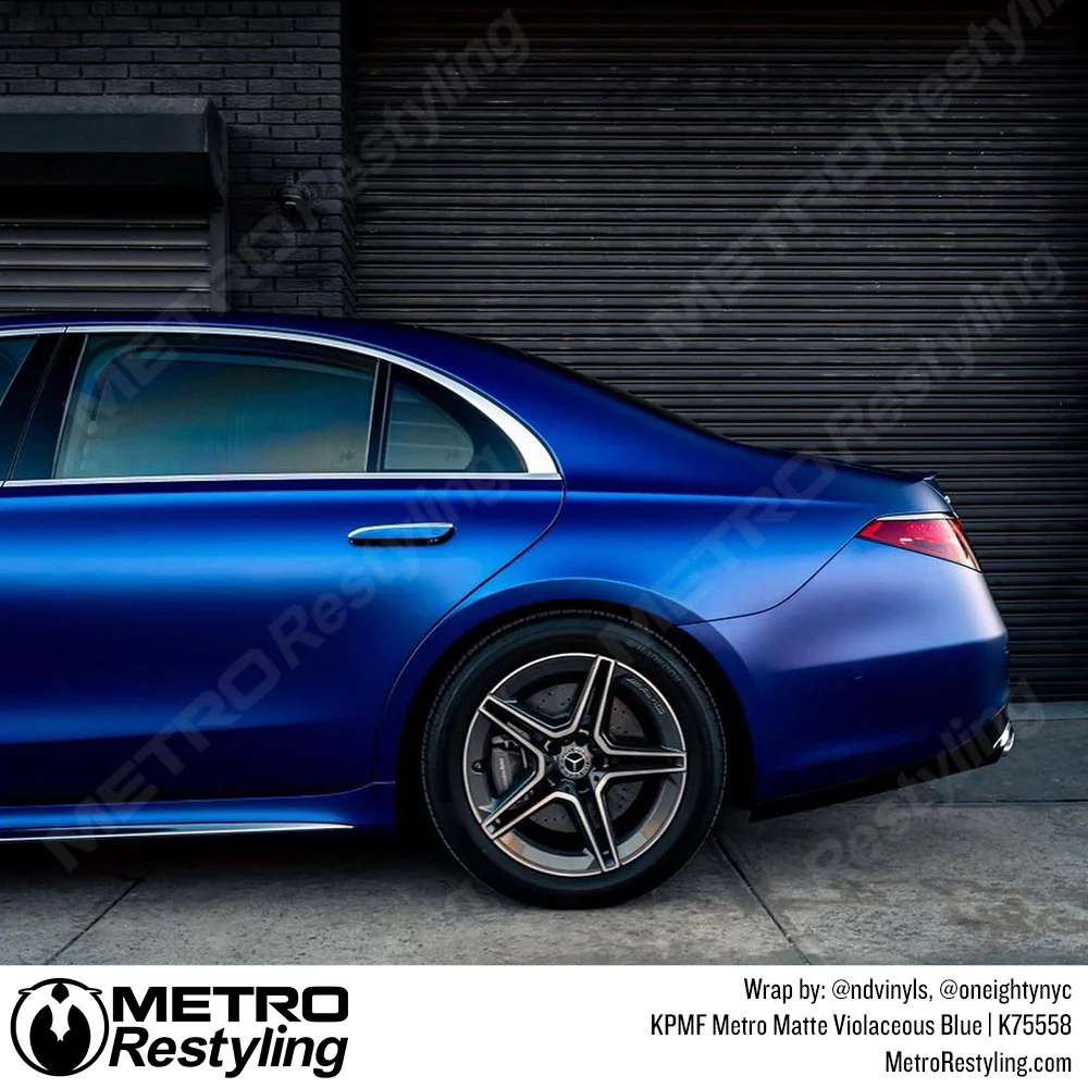KPMF K75500 Metro Matte Violaceous Blue Vinyl Wrap | K75558 - Image 3