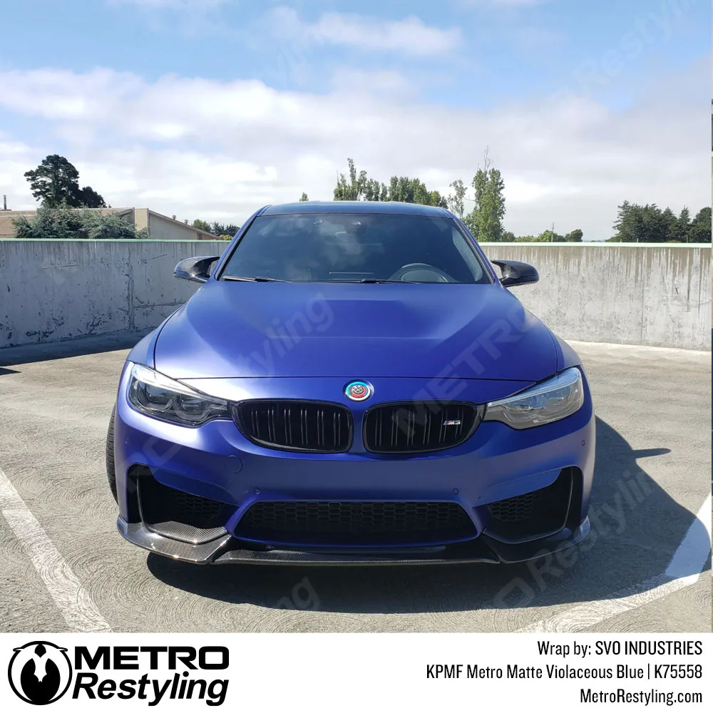 KPMF K75500 Metro Matte Violaceous Blue Vinyl Wrap | K75558 - Image 30