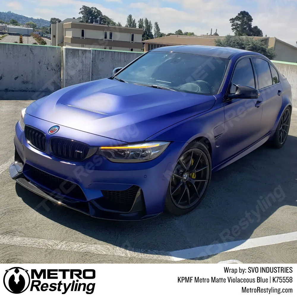 KPMF K75500 Metro Matte Violaceous Blue Vinyl Wrap | K75558 - Image 31