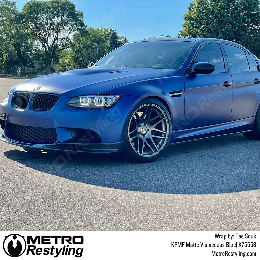 KPMF K75500 Metro Matte Violaceous Blue Vinyl Wrap | K75558 - Image 33