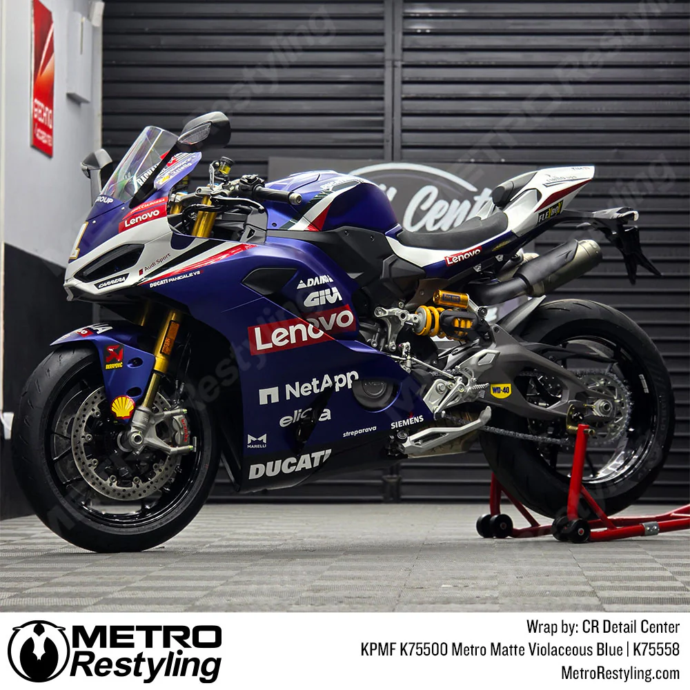 KPMF K75500 Metro Matte Violaceous Blue Vinyl Wrap | K75558 - Image 37