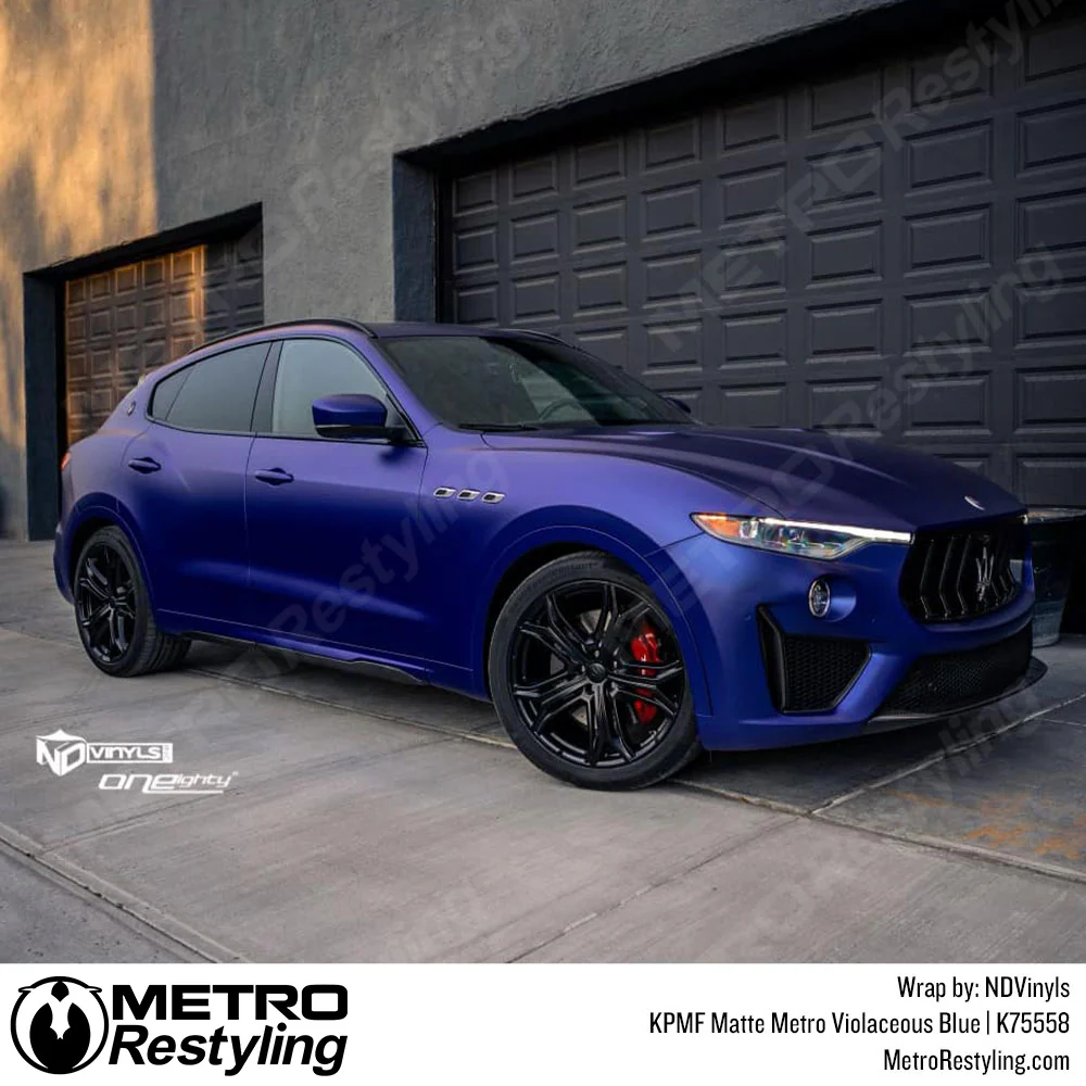 KPMF K75500 Metro Matte Violaceous Blue Vinyl Wrap | K75558 - Image 4