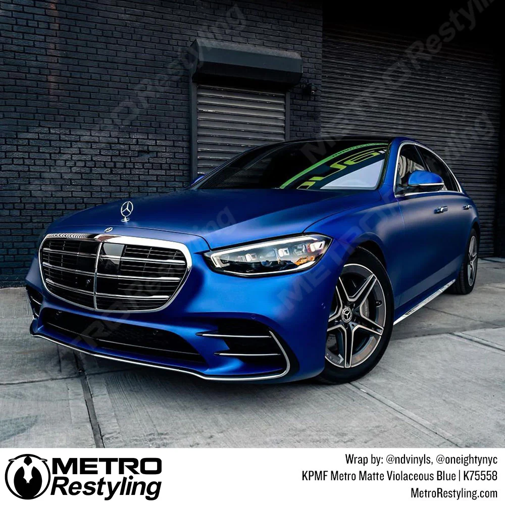 KPMF K75500 Metro Matte Violaceous Blue Vinyl Wrap | K75558 - Image 5