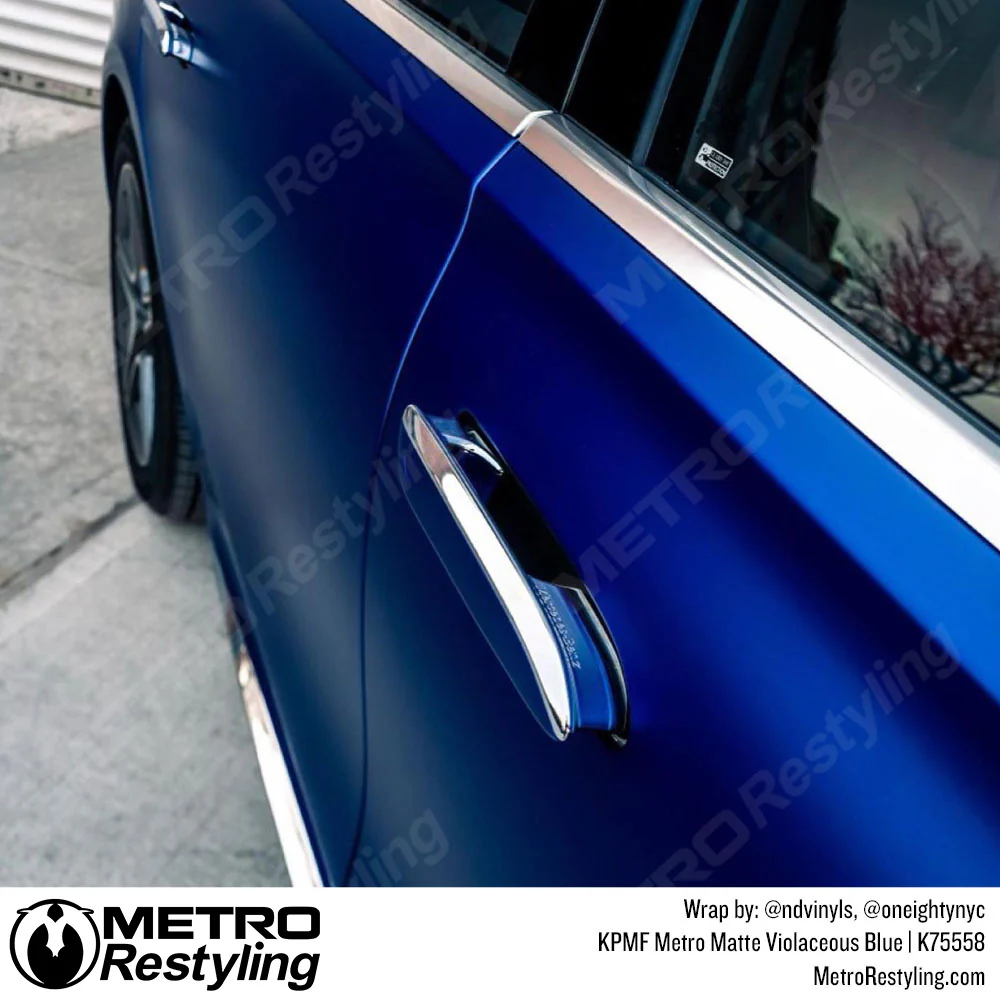 KPMF K75500 Metro Matte Violaceous Blue Vinyl Wrap | K75558 - Image 6