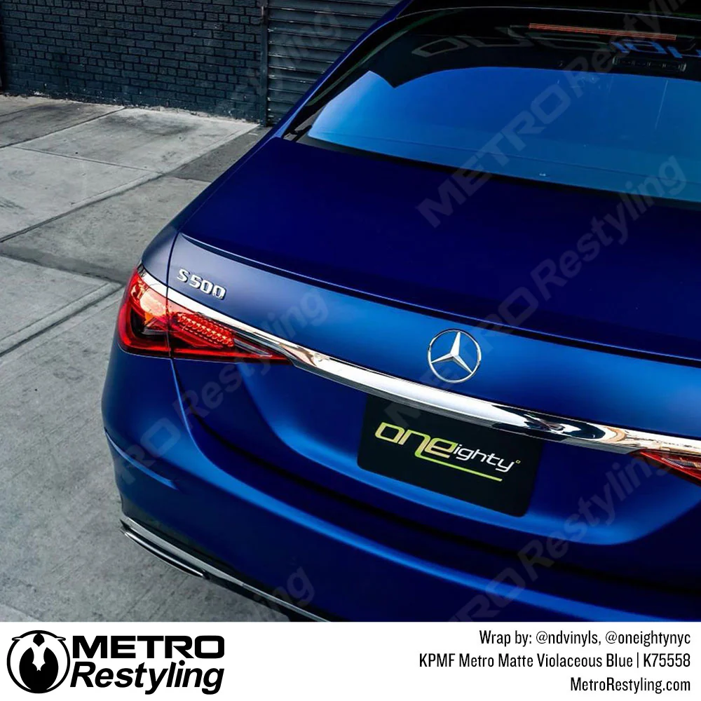 KPMF K75500 Metro Matte Violaceous Blue Vinyl Wrap | K75558 - Image 7