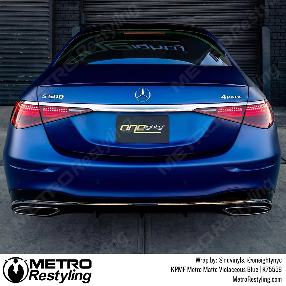 KPMF K75500 Metro Matte Violaceous Blue Vinyl Wrap | K75558 - Image 8