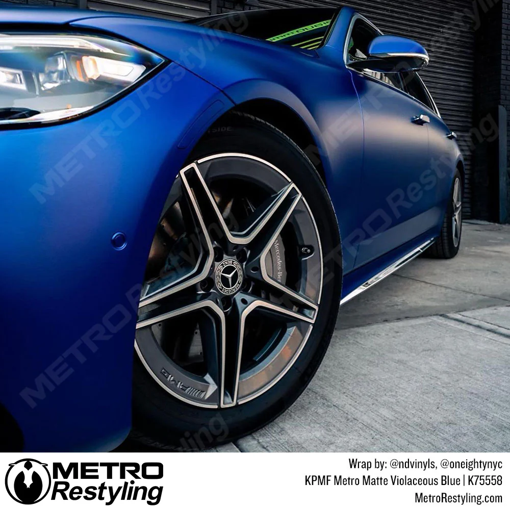 KPMF K75500 Metro Matte Violaceous Blue Vinyl Wrap | K75558 - Image 9