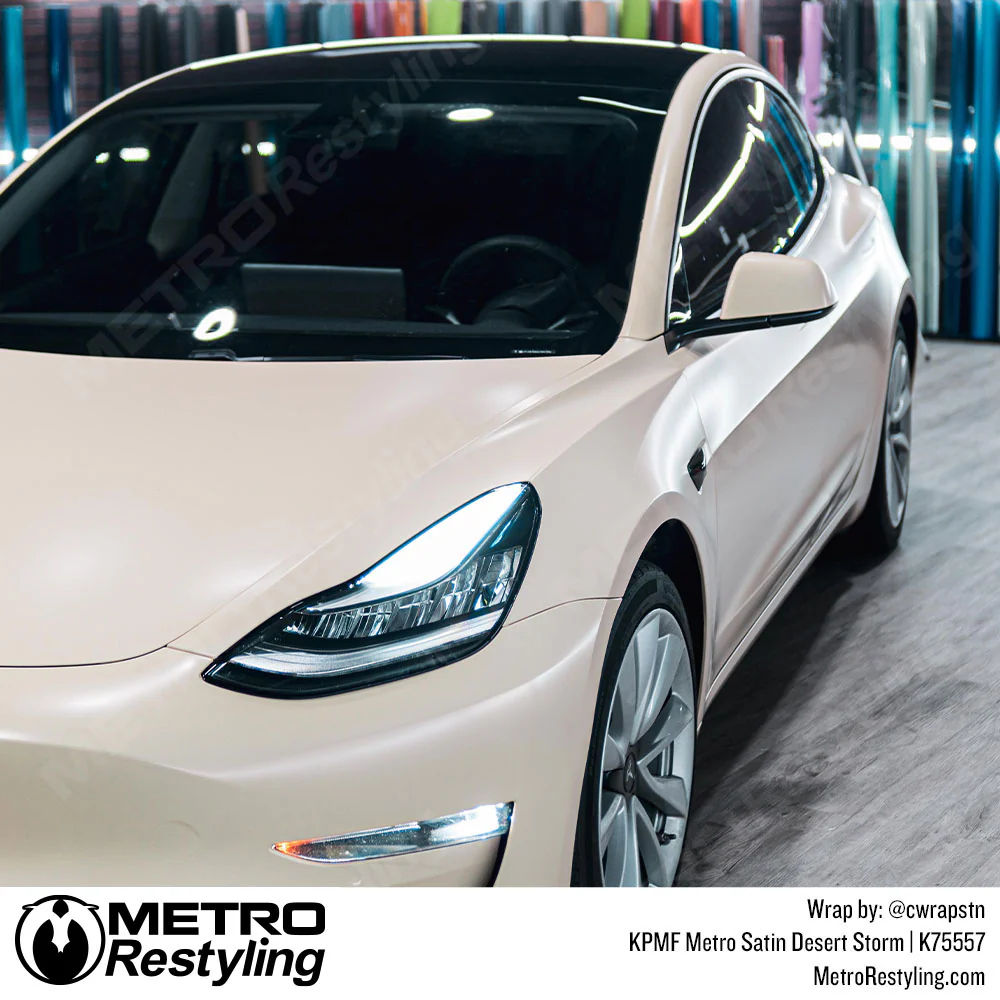 KPMF K75500 Metro Satin Desert Storm Vinyl Wrap | K75557 - Image 18