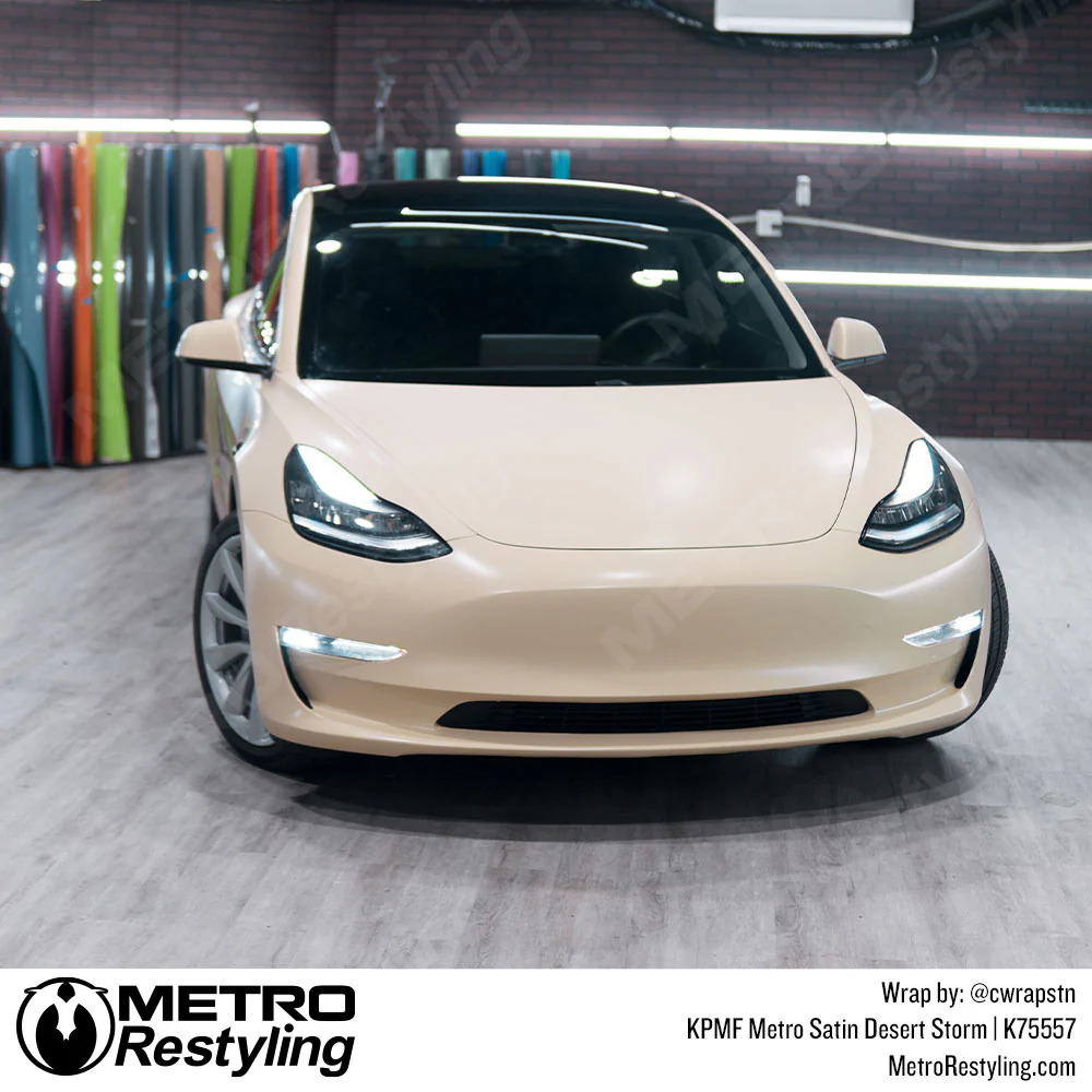 KPMF K75500 Metro Satin Desert Storm Vinyl Wrap | K75557 - Image 19