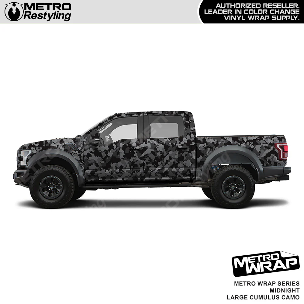 Metro Wrap Large Cumulus Midnight Camouflage Vinyl Film - Image 3