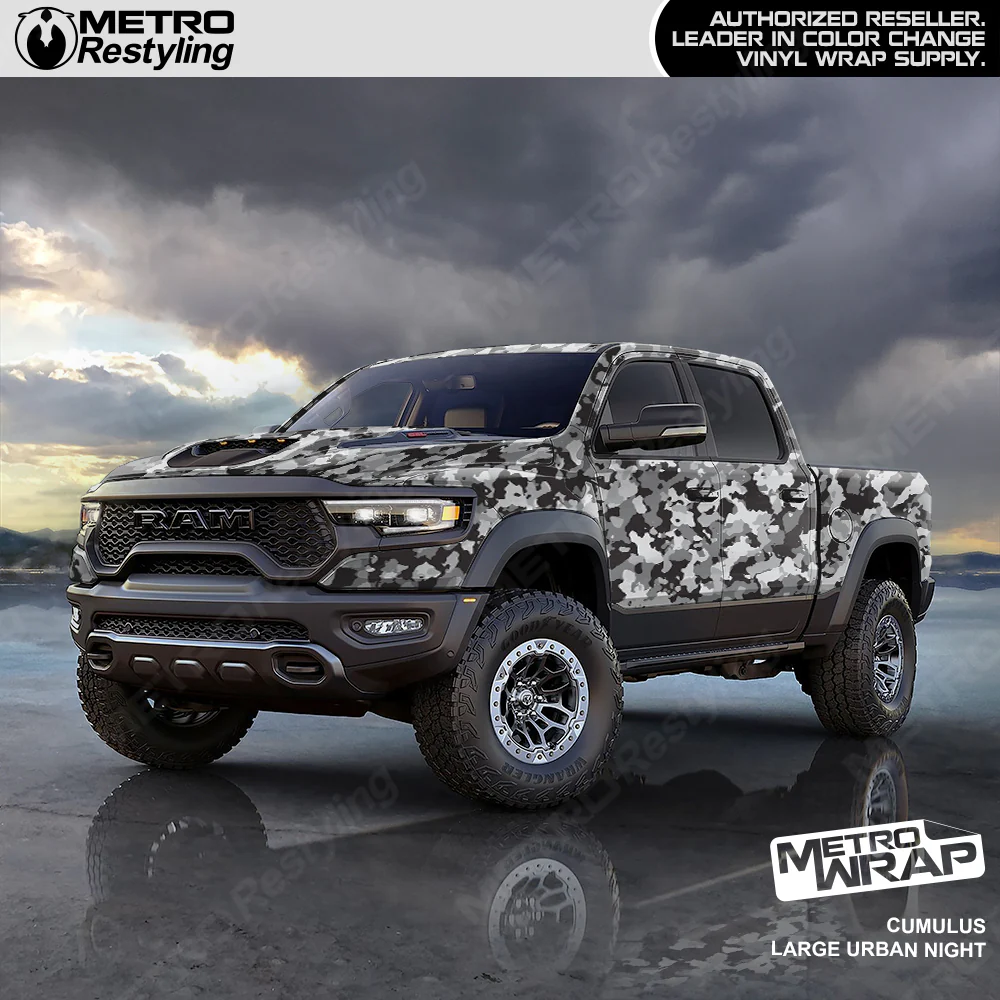Metro Wrap Large Cumulus Urban Night Camouflage Vinyl Film - Image 4