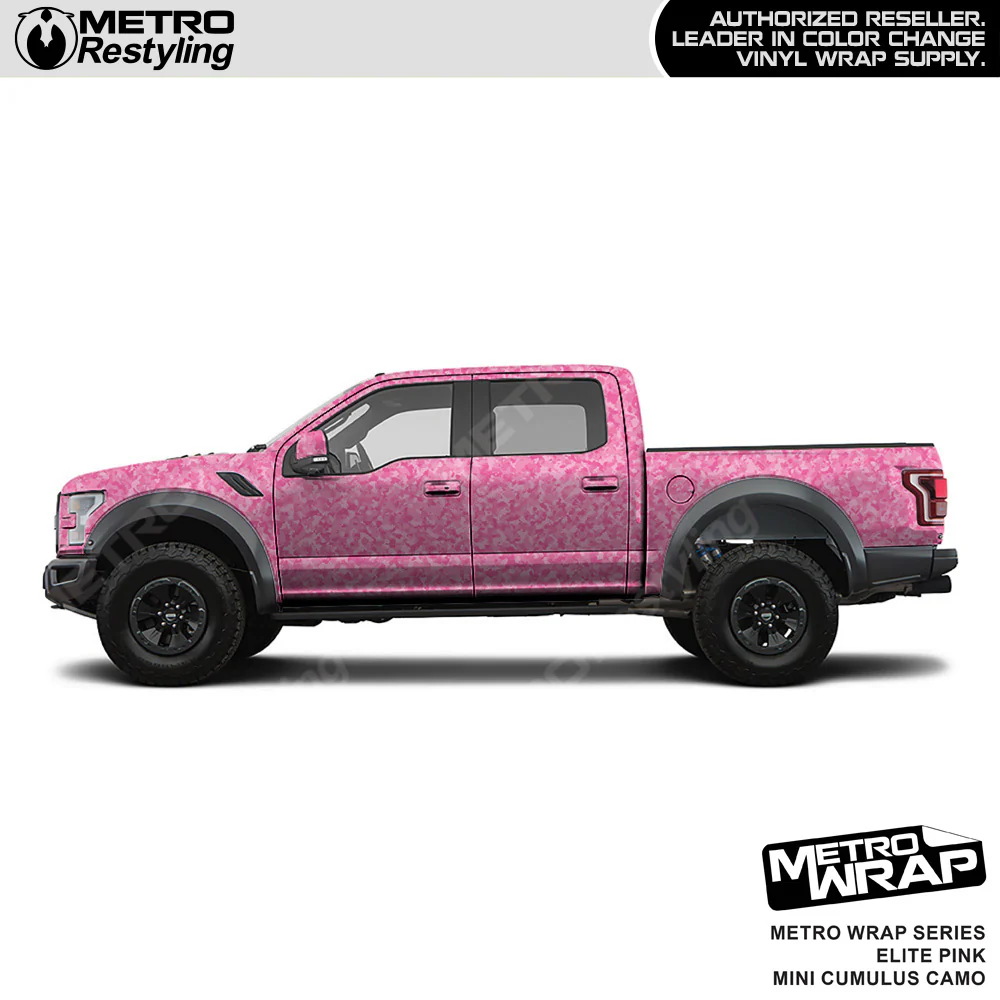 Metro Wrap Mini Cumulus Elite Pink Camouflage Vinyl Film - Image 3