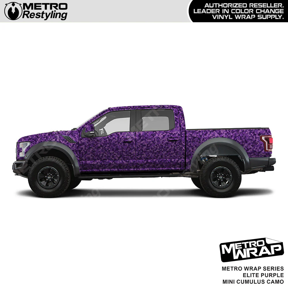 Metro Wrap Mini Cumulus Elite Purple Camouflage Vinyl Film - Image 3