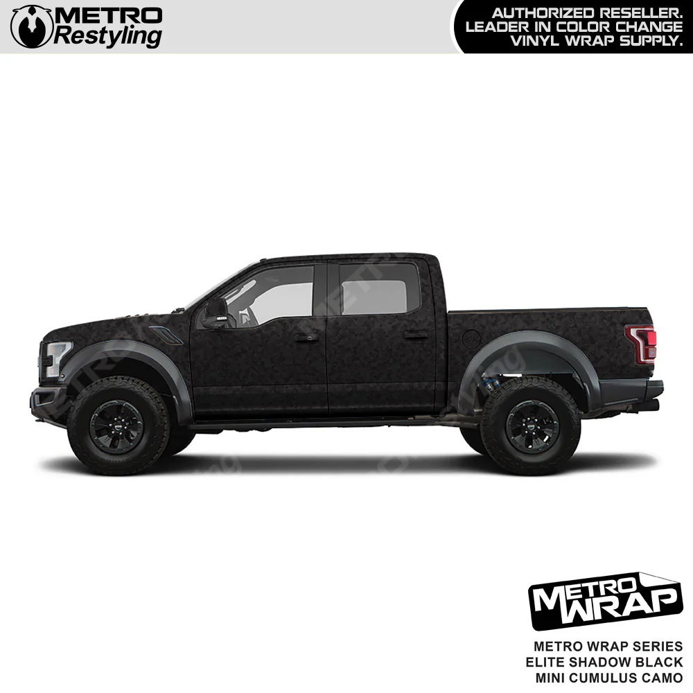 Metro Wrap Mini Cumulus Elite Shadow Black Camouflage Vinyl Film - Image 3