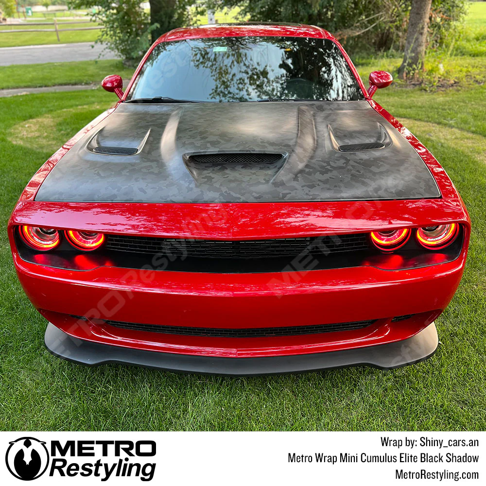 Metro Wrap Mini Cumulus Elite Shadow Black Camouflage Vinyl Film - Image 4