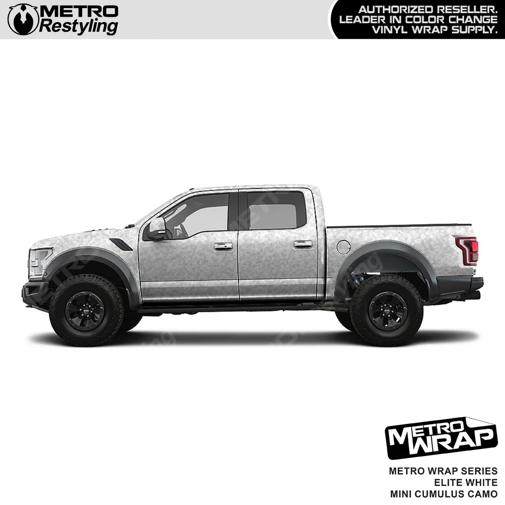 Metro Wrap Mini Cumulus Elite White Camouflage Vinyl Film - Image 3