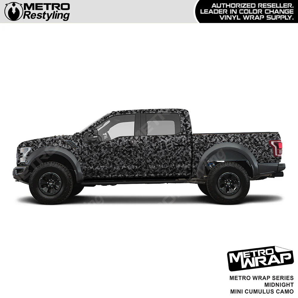Metro Wrap Mini Cumulus Midnight Camouflage Vinyl Film - Image 3