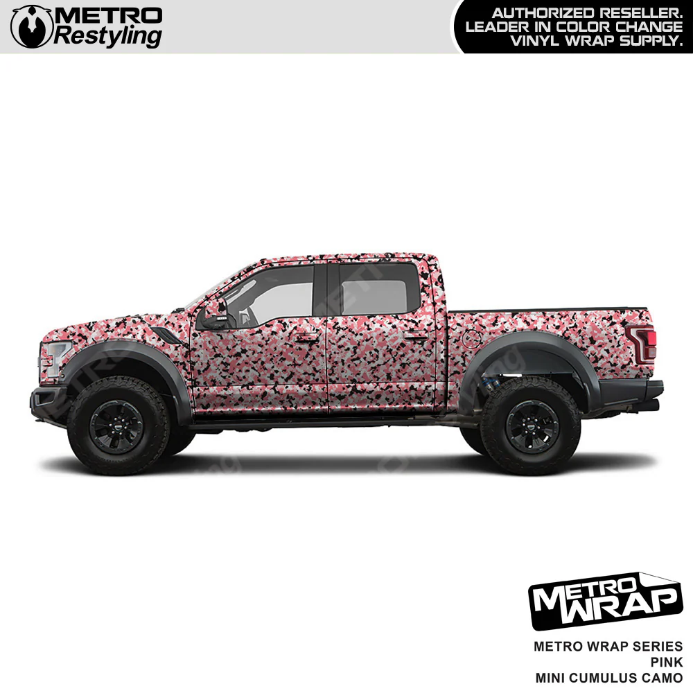 Metro Wrap Mini Cumulus Pink Camouflage Vinyl Film - Image 3