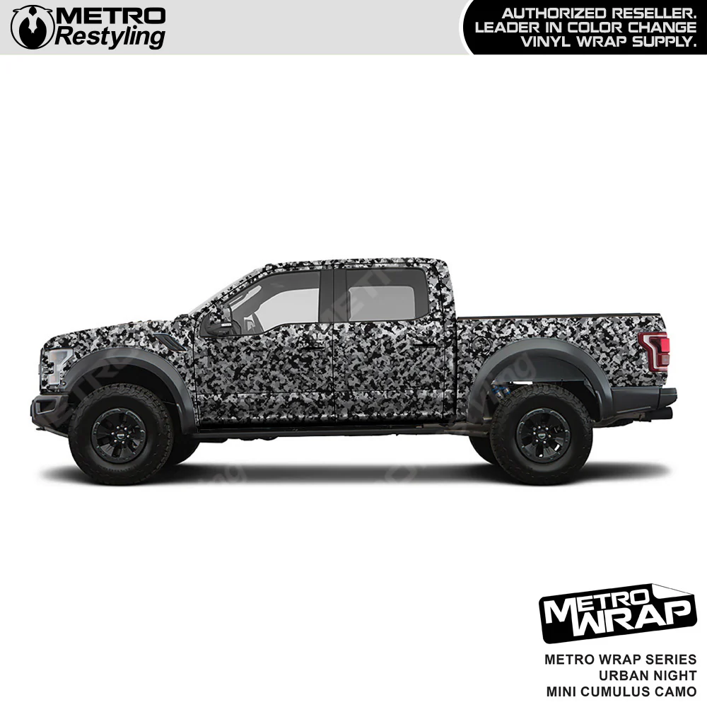 Metro Wrap Mini Cumulus Urban Night Camouflage Vinyl Film - Image 3