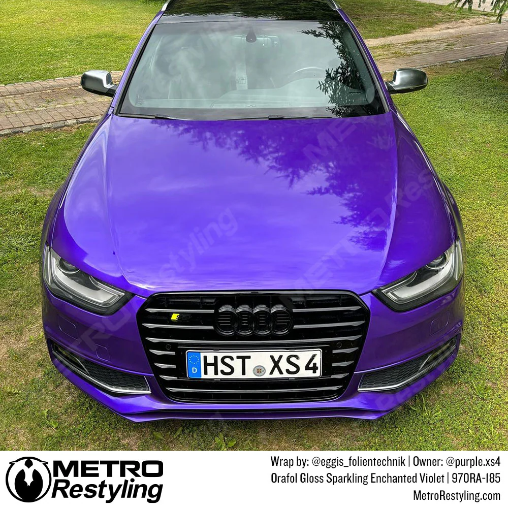 Orafol 970RA Gloss Sparkling Enchanted Violet Vinyl Wrap | 970RA-185 - Image 3