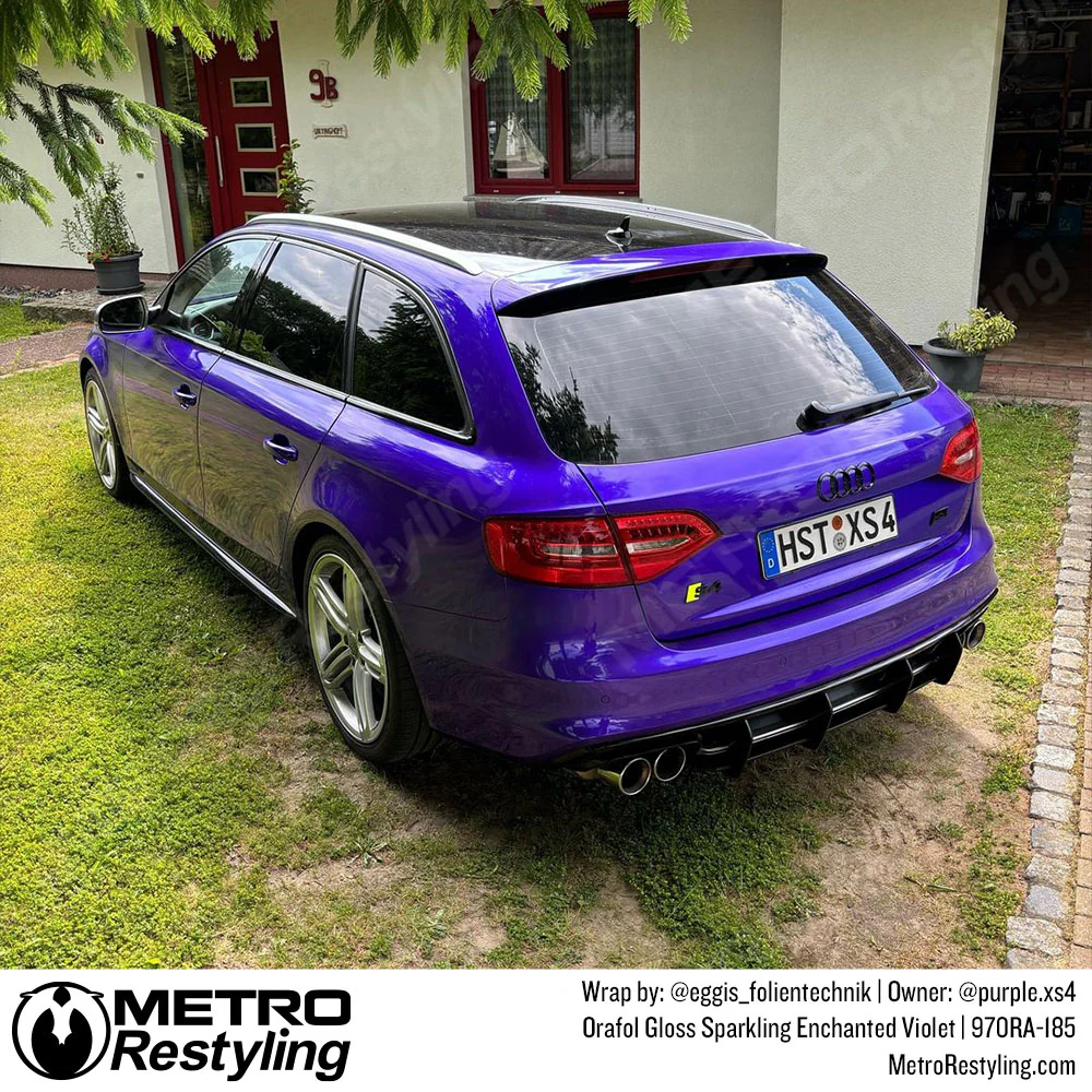 Orafol 970RA Gloss Sparkling Enchanted Violet Vinyl Wrap | 970RA-185 - Image 4