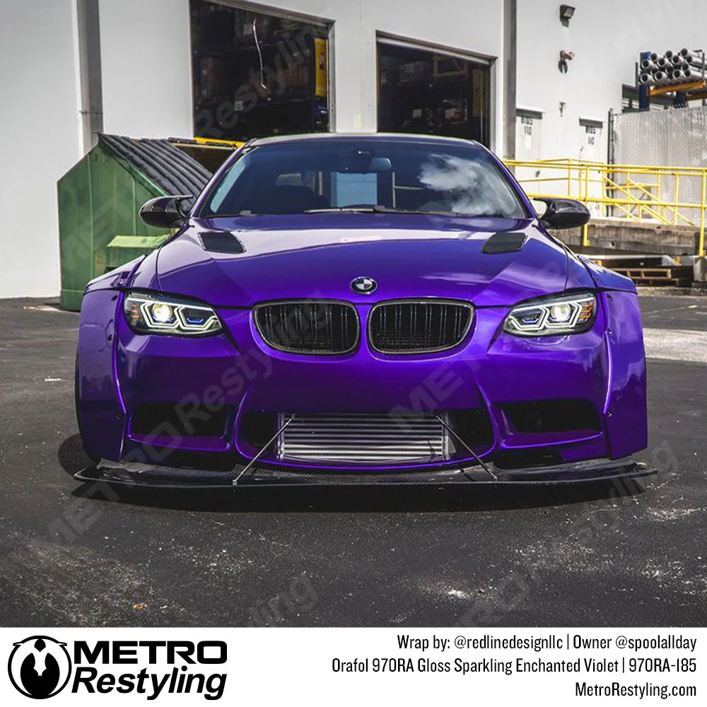 Orafol 970RA Gloss Sparkling Enchanted Violet Vinyl Wrap | 970RA-185 - Image 5
