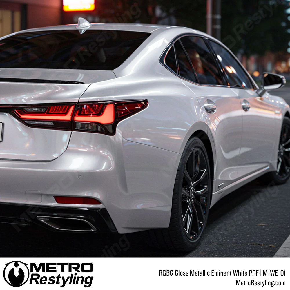 RGBG Gloss Metallic Eminent White Colored PPF | M-WE-01 - Image 6