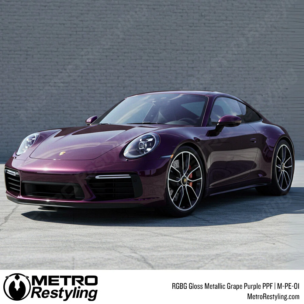 RGBG Gloss Metallic Grape Purple Colored PPF | M-PE-01 - Image 4